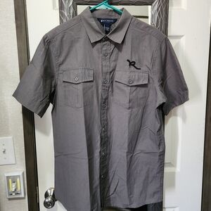 Rocawear Charcoal Button Down Shirt